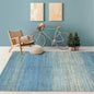 Multi Size Gray, Blue Hand Knotted Tibetan 100% Wool Modern & Contemporary Oriental Area Rug