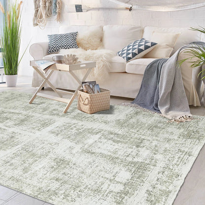 Multi Size Ivory, Gray Color Hand Knotted 100% Wool Modern & Contemporary Oriental Area Rug