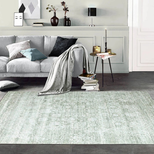 8x10 Gray, Beige Hand Knotted 100% Wool Modern & Contemporary Oriental Area Rug