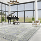 Multi Size Gray, Lavender Hand Knotted 100% Wool Turkish Oushak Traditional Oriental Area Rug