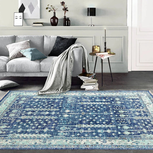 Multi Size Blue, Aqua Hand Knotted Arts & Crafts 100% Wool Turkish Oushak Traditional Oriental Area Rug