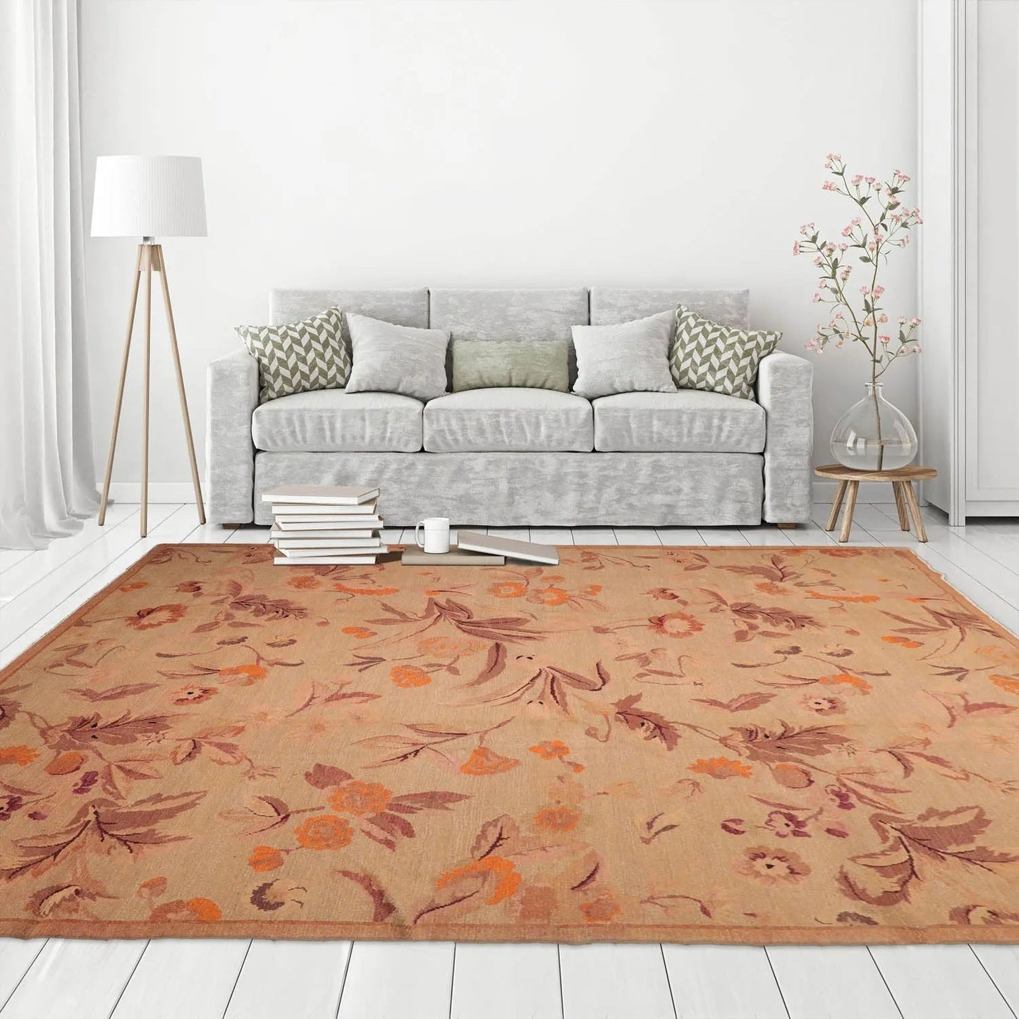 9x12 Tan,Taupe Hand Knotted Tibetan 100% Wool Michaelian & Kohlberg Traditional Oriental Area Rug