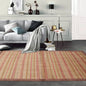 4x6 Sage Hand Knotted Tibetan Contemporary Striped Wool Oriental Area Rug