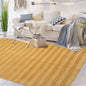 6x9 Gold Hand Knotted Tibetan Modern Striped Wool Oriental Area Rug