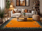 LoomBloom Multi Size Gold Hand Tufted Greek Key Chinese Art Deco New Zealand Wool Oriental Area Rug