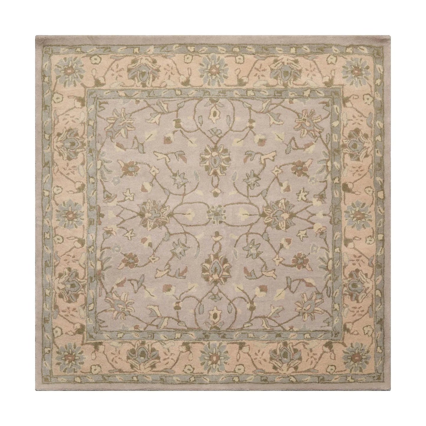 LoomBloom Multi Sizes Taupe Traditional Agra Hand Tufted  Wool Oriental Area Rug