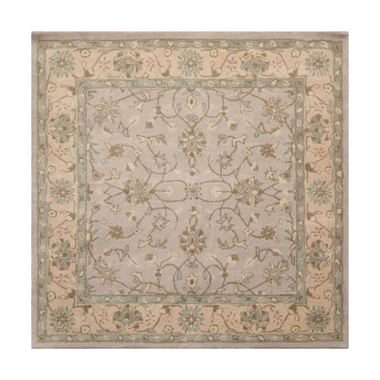 LoomBloom Multi Sizes Taupe Traditional Agra Hand Tufted  Wool Oriental Area Rug