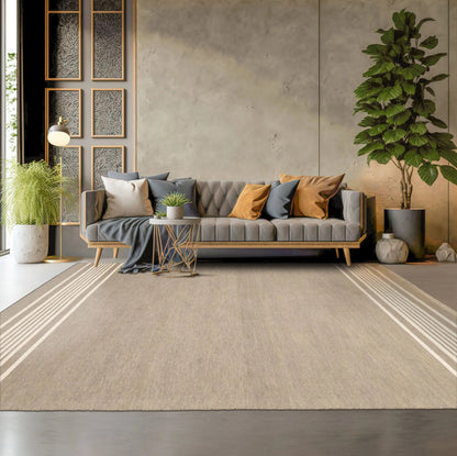 LoomBloom Multi Size Moss Hand Tufted Modern Minimalist Wool Oriental Area Rug