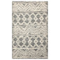LoomBloom Multi Size Black Hand Tufted Transitional Geometric Wool Oriental Area Rug
