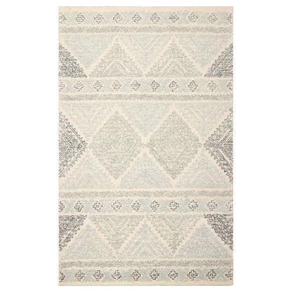 LoomBloom Multi Size Ivory Hand Tufted Transitional Geometric Wool Oriental Area Rug