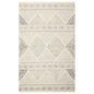 LoomBloom Multi Size Ivory Hand Tufted Transitional Geometric Wool Oriental Area Rug
