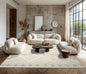 LoomBloom Multi Size Ivory Hand Tufted Transitional Geometric Wool Oriental Area Rug