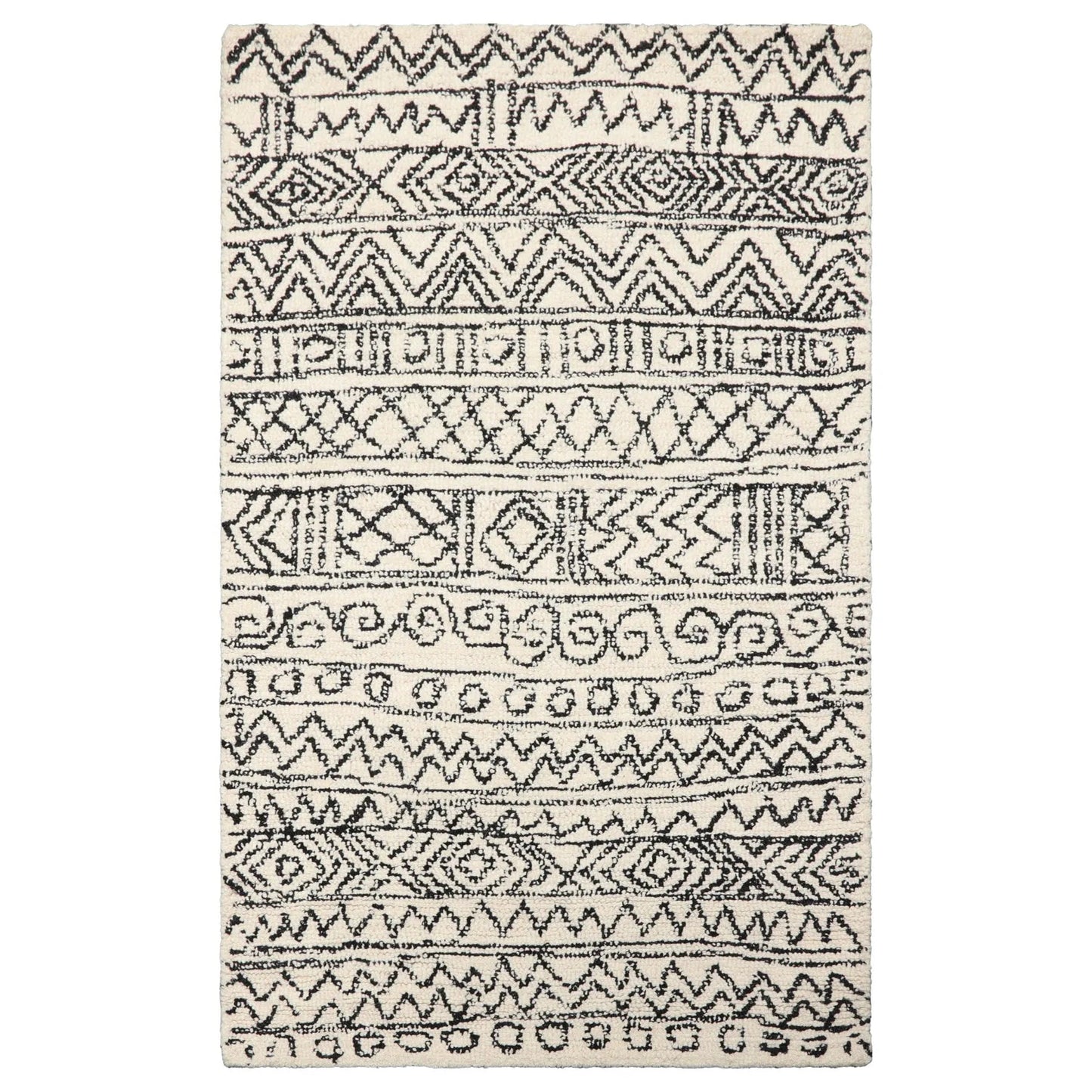 LoomBloom Multi Size Hand Tufted Tribal MorocconMoroccan Wool Oriental Area Rug