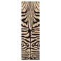 LoomBloom Multi Size  Beige Hand Tufted Modern Zebra Print Wool Oriental Area Rug