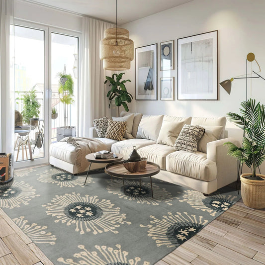 LoomBloom Multi Size Celadon Hand Tufted Contemporary Wool Oriental Area Rug