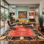 LoomBloom Multi Coral Hand Tufted Transitional Art & Crafts Wool Oriental Area Rug
