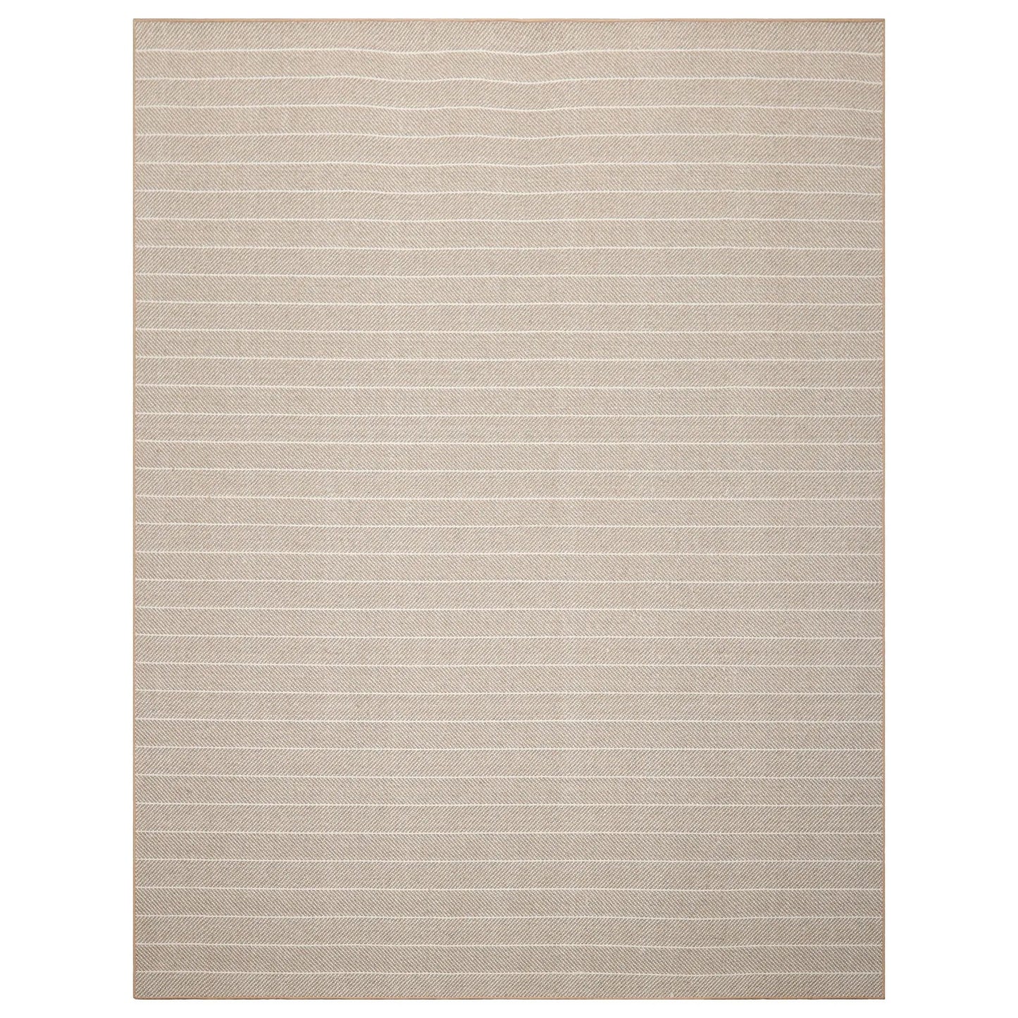 LoomBloom Multi Sizes Tan Hand Woven Contemporary Flatweave Herringbone New Zealand Wool Oriental Area Rug