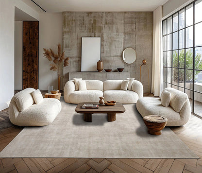 LoomBloom Multi Size Gray Hand Tufted Contemporary Textured  New Zealand Wool  Oriental Area Rug