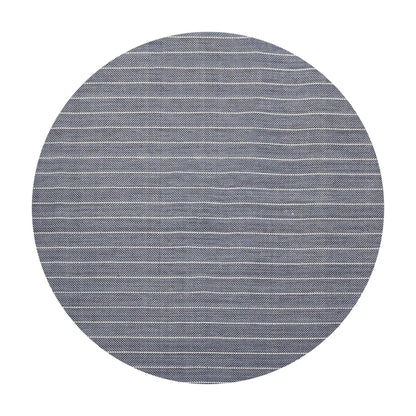 LoomBloom Multi Size Navy Hand Woven Contemporary Herringbone Flatweave New Zealand Wool  Oriental Area Rug