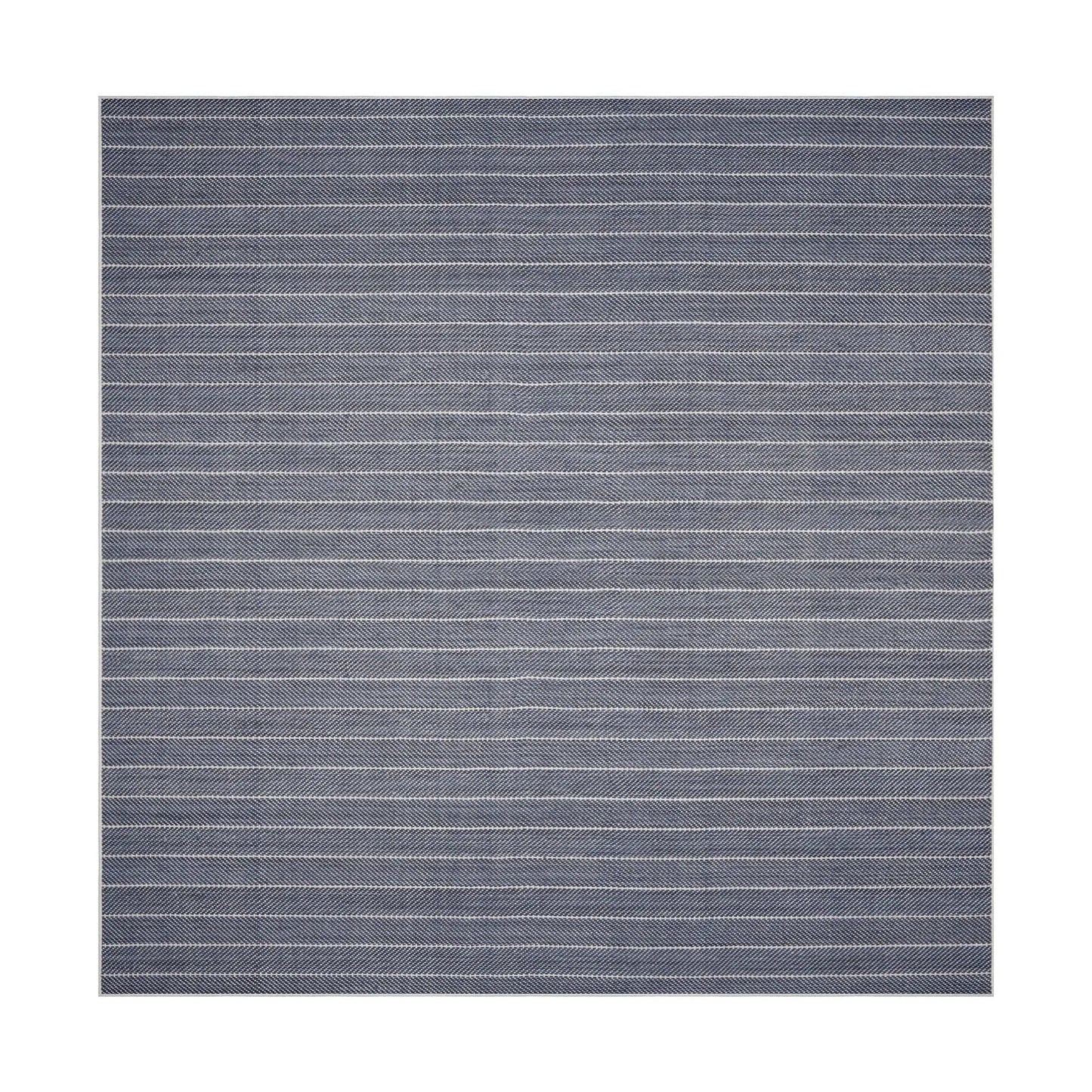 LoomBloom Multi Size Navy Hand Woven Contemporary Herringbone Flatweave New Zealand Wool  Oriental Area Rug