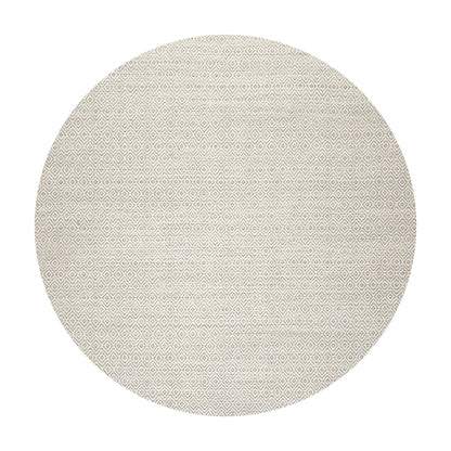 LoomBloom Multi Size Ivory Hand Woven Contemporary Geometric Flatweave New Zealand Wool  Oriental Area Rug