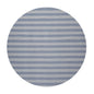 LoomBloom Multi Size Tone on Tone Blue Hand Woven Striped Modern Herringbone  New Zealand Wool Oriental Area Rug