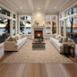LoomBloom Multi Sizes Oatmeal Hand Woven Flatweave Contemporary Geometric Wool Oriental Area Rug