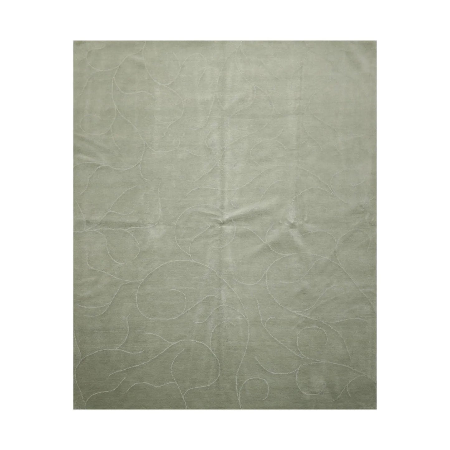 8' x 9'10'' Hand Knotted Tibetan 100% Wool Modern Oriental Area Rug Tone on Tone Mint