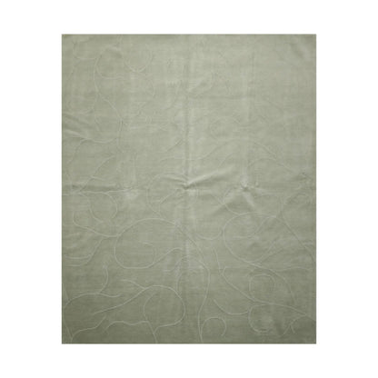 8' x 9'10'' Hand Knotted Tibetan 100% Wool Modern Oriental Area Rug Tone on Tone Mint