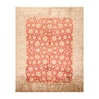 8'2" x 10' Hand Knotted New Zealand Wool PakPersian 16/18 Oriental Area Rug Red