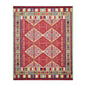 8'1" x 11'3" Medallion 100% Wool Area Rug Red Made in USA