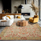 Multi Sizes Handmade Transitional Wool Botanical Floral Area Rug Beige