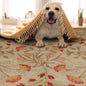 Multi Sizes Handmade Transitional Wool Botanical Floral Area Rug Beige