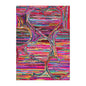 4 x 6 Handmade Abstract 100% Cotton Oriental Area Rug Boho Modern Pink