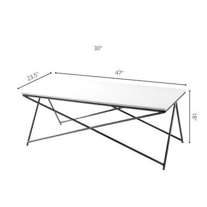 Elyse White Coffee Table