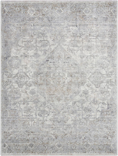 Zerrick Traditional Light Gray Area Rug