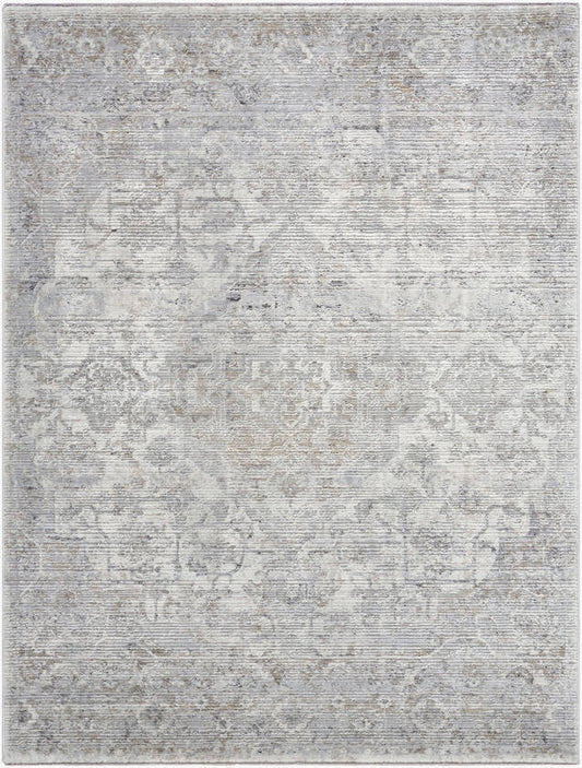 Zerrick Traditional Light Gray Area Rug