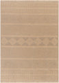 Aarion Cottage Tan Washable Area Rug