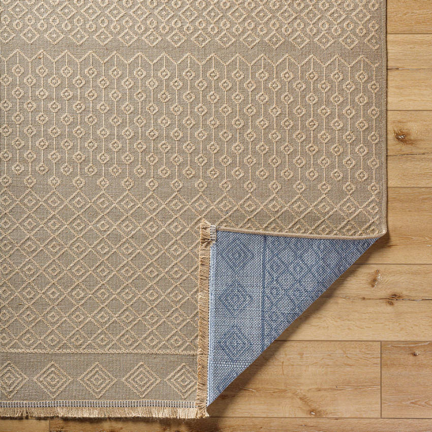 Ciro Cottage Tan Washable Area Rug