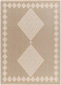 Joson Cottage Tan/Light Beige Washable Area Rug