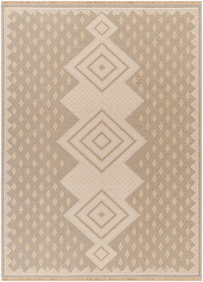 Yuriko Cottage Tan Washable Area Rug