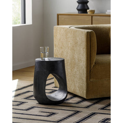 Renita Black End Table