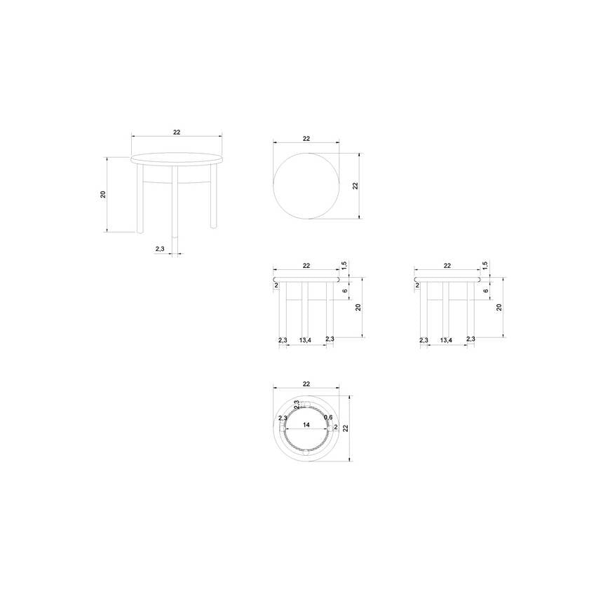 Nakeeta Brown End Table