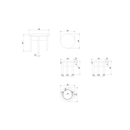 Nakeeta Brown End Table