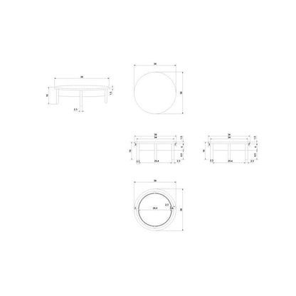 Mikita Brown Coffee Table