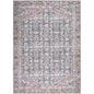 Amberlie Traditional Dark Brown Washable Area Rug