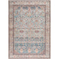 Kyeisha Traditional Pale Blue Washable Area Rug