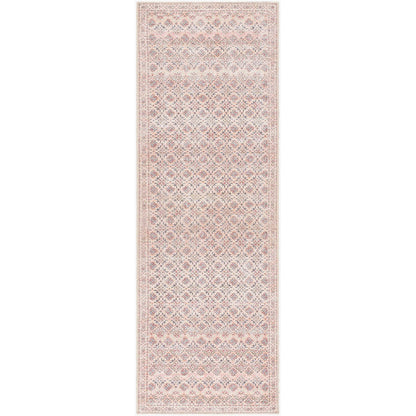 Hardin Traditional Rust Washable Area Rug