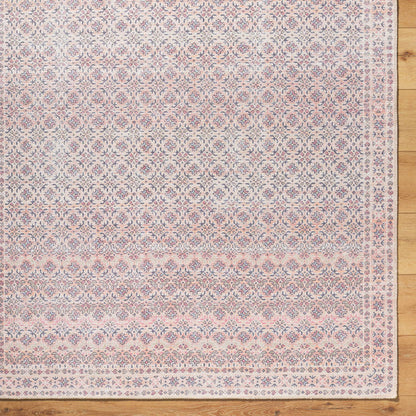 Hardin Traditional Rust Washable Area Rug
