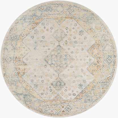 Maurita Traditional Light Silver Washable Area Rug